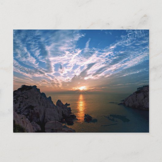 Ulsan, Zuid-Korea Sunrise Briefkaart (Voorkant)