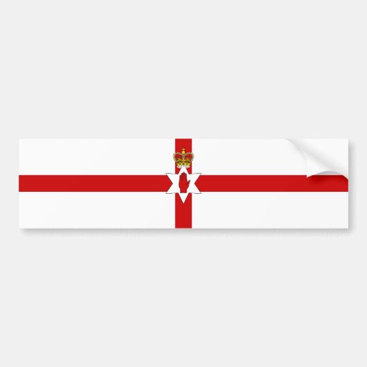 Ulster Banner Noord-Ierland vlag Bumpersticker (Voorkant)