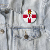 Ulster Flag Ronde Button 5,7 Cm (In situ)