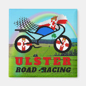 Ulster Motorcycle Road Racing Magneet (Voorkant)
