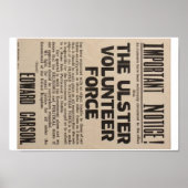 Ulster Poster 1913. (Voorkant)