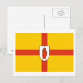 Ulster Province Flag Briefkaart (Voorkant / Achterkant)