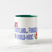 Ulster-Schotten: Mined in Schotland... Gesmeerd in Tweekleurige Koffiemok (Center)