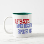 Ulster-Schotten: Mined in Schotland... Gesmeerd in Tweekleurige Koffiemok (Links)