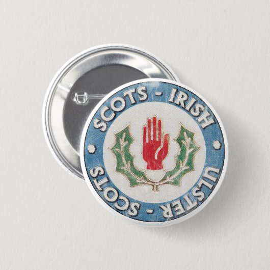 Ulster-Schotten/Schots-Iers Ronde Button 5,7 Cm (Voorkant /achterkant)