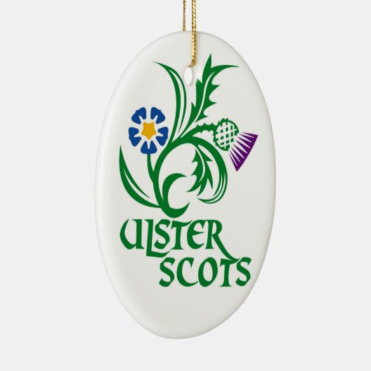 Ulster Scots (Scots-Irish)-ontwerp. Keramisch Ornament (Rechts)