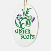 Ulster Scots (Scots-Irish)-ontwerp. Keramisch Ornament (Links)