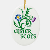 Ulster Scots (Scots-Irish)-ontwerp. Keramisch Ornament (Voorkant)