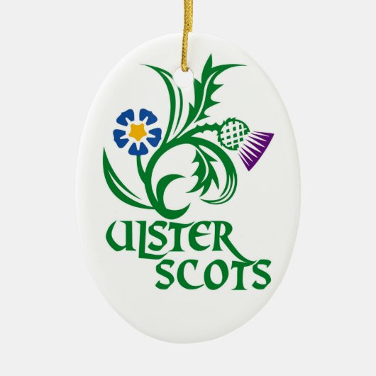 Ulster Scots (Scots-Irish)-ontwerp. Keramisch Ornament (Voorkant)