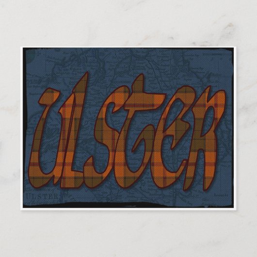 Ulster tartan briefkaart (Voorkant)