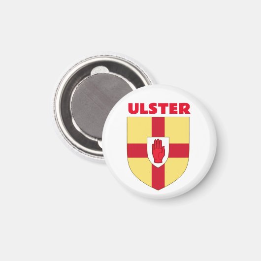 Ulsterlaag van wapens magneet (Voorkant / Achterkant)