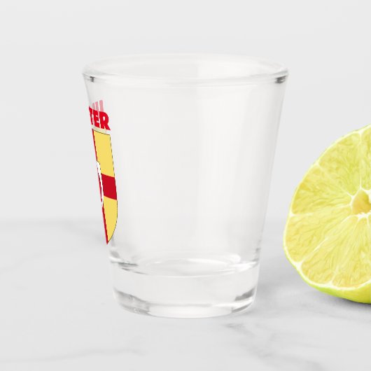 Ulsterlaag van wapens shot glas (Rechts)