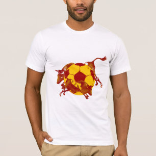 Ulta hot Spanish Running of the bulls soccer gifts T-shirt