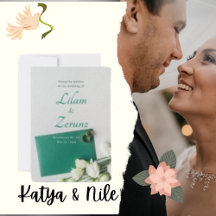 Ultdik papier zilveren trouwuitnodiging