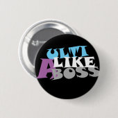 Ulti als een zwarte Button (Voorkant /achterkant)