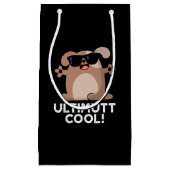 Ulti-mutt Cool Funny Dog Pun Dark BG Klein Cadeauzakje (Voorkant)