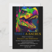 Ultiem avontuur met Dino Happy T-Rex Kaart (Voorkant)