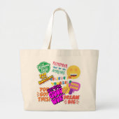 ultieme aanmoedigingscollage grote tote bag (Voorkant)