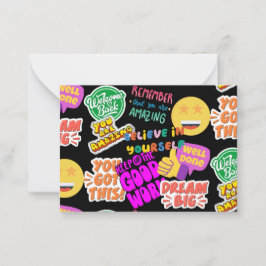 ultieme aanmoedigingscollage notitiekaartje