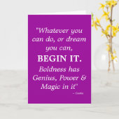 Ultieme bemoedigingskaart kaart (Gele Bloem)