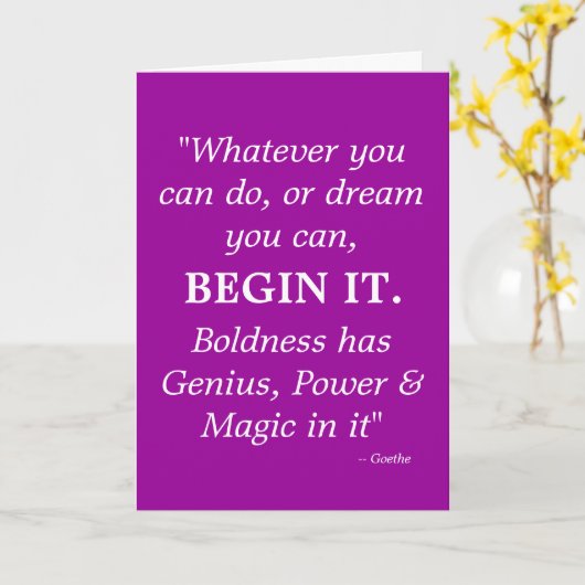 Ultieme bemoedigingskaart kaart (Gele Bloem)