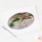 Ultieme bewegingsneerslag 2 ovale sticker (Envelop)