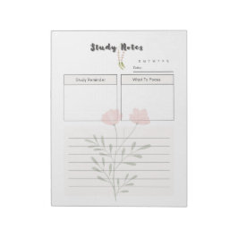 Ultieme dagelijkse studieplanner Sjabloon Notitieblok