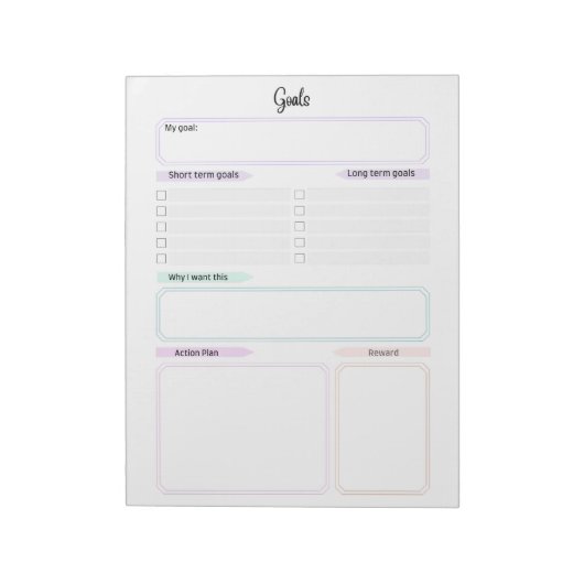 Ultieme doelen Tracker Sjabloon Notitieblok (Linkerzijde)