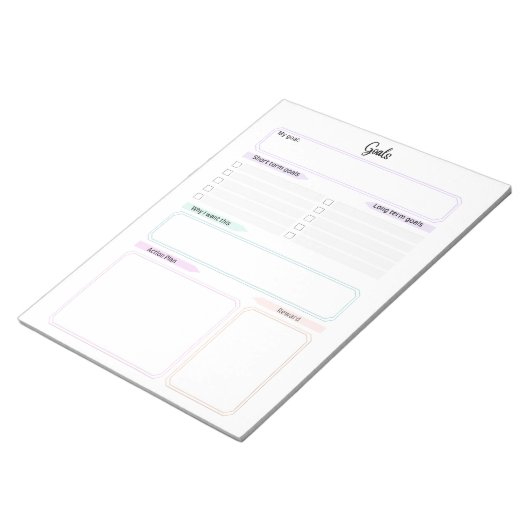 Ultieme doelen Tracker Sjabloon Notitieblok (Schuin)