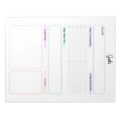 Ultieme doelen Tracker Sjabloon Notitieblok (Voorkant)