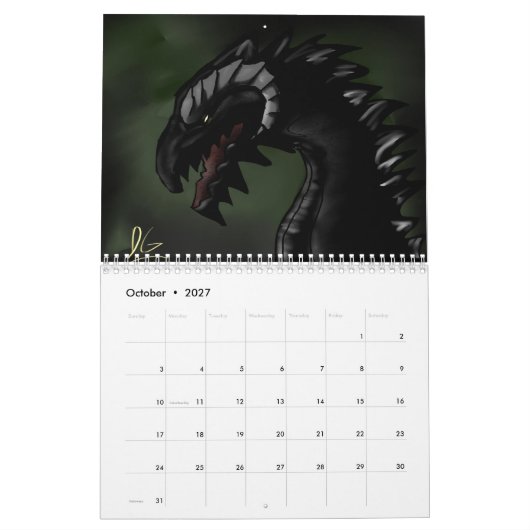 Ultieme dragon Art Agenda Kalender (Okt 2027)