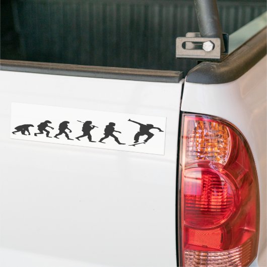 Ultieme evolutie! bumpersticker (Op Truck)