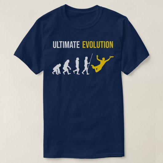 Ultieme evolutie Frisbee T-shirt (Design voorkant)