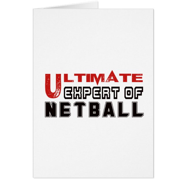 Ultieme expert in netball. (Voorkant)