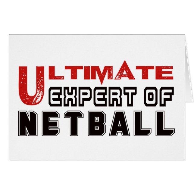 Ultieme expert in netball. (Voorkant Horizontaal)
