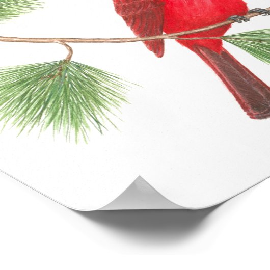 Ultieme fijne tekenafdrukken in noordelijke kardin poster (Hoek)