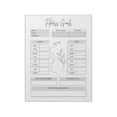 Ultieme Fitness Tracker Sjabloon Notitieblok (Linkerzijde)