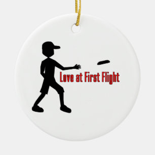 Ultieme Frisbee Love op First Flight Keramisch Ornament