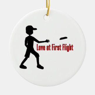 Ultieme Frisbee Love op First Flight Keramisch Ornament