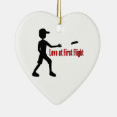 Ultieme Frisbee Love op First Flight Keramisch Ornament (Rechts)