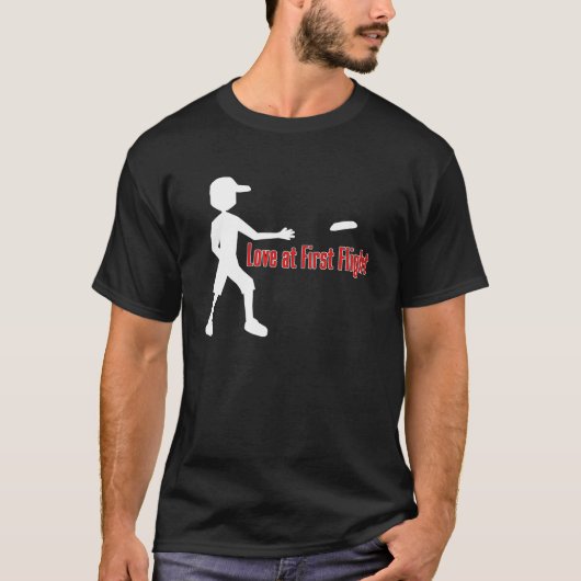 Ultieme Frisbee Love op First Flight T-shirt (Voorkant)