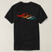 Ultieme Frisbee Player Flying Disk Retro T-shirt (Design voorkant)