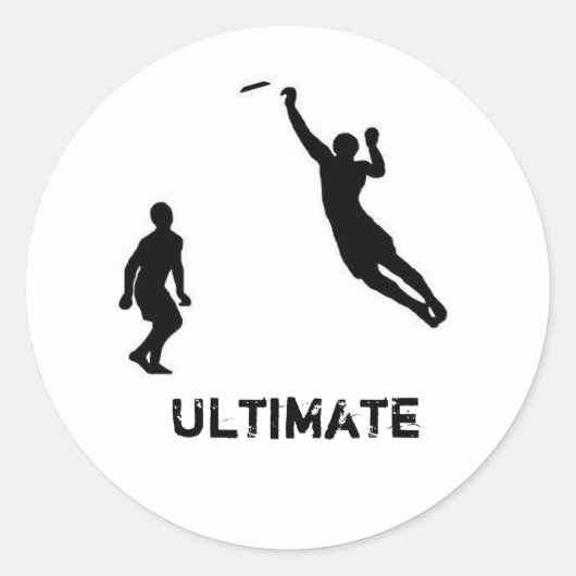 Ultieme frisbee sticker (Voorkant)