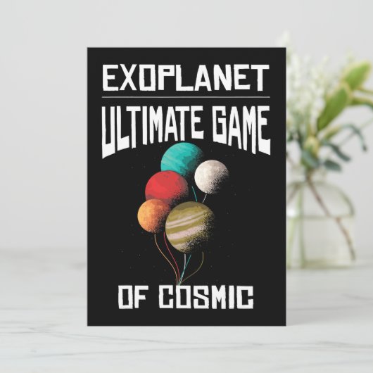 Ultieme game van kosmische exoplanet Planet Astron Kaart (Staand voorkant)