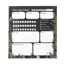 Ultieme Gezondheidsplanner – Donker Bloemmotief Wh