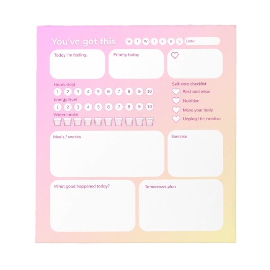 Ultieme Gezondheidsplanner Notitieblok (Voorkant)