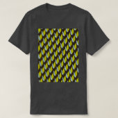 Ultieme grijze Abstract patroon met geel B T-shirt (Design voorkant)