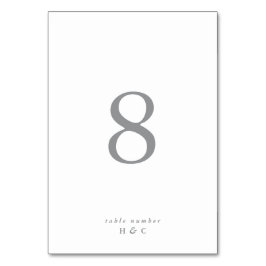 Ultieme grijze eenvoudige platte moderne huwelijks kaart