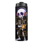 Ultieme Halloween Skeleton Dance – Neon T-shirt Thermosbeker (Voorkant)