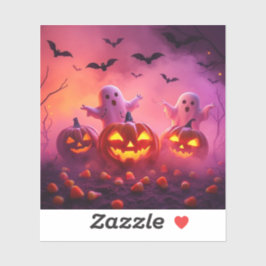 Ultieme Halloween-Sticker – Ghosts & Pumpkins Sticker